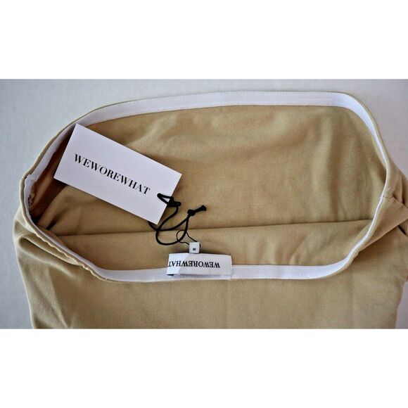 WeWoreWhat WWT109-01 Women's Sz Medium Beige Ruched Strapless Bodysuit - Picture 3 of 8